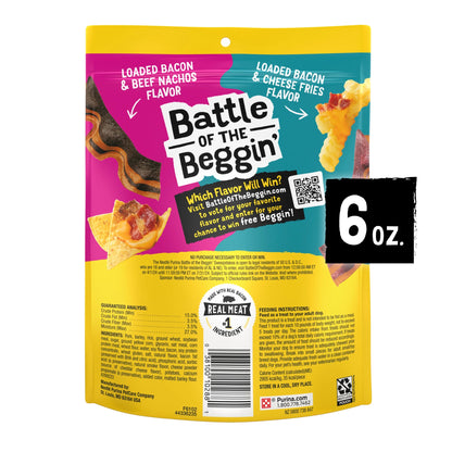 (2 Pack)  Beggin’ Loaded Bacon and Cheese Fries Flavor Treats for Dogs